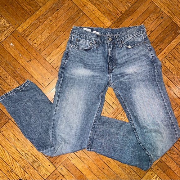 Levi’s 514 Men’s Faded Blue Jeans 29x30 - Picture 1 of 9